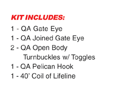 Quick Attach™ Lifeline Kit w Gate Open Body