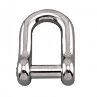 Straight D Shackle with No Snag Pin - Grade 316 Stainless Steel S0115-NS