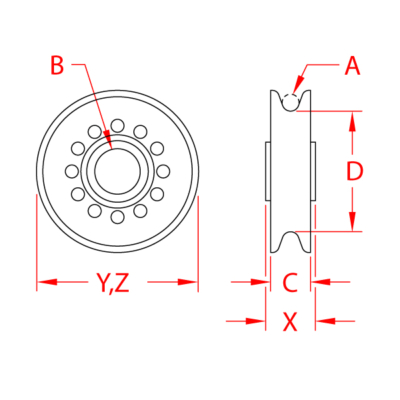 Stainless Wire Rope Sheave For Marine And Industrial Use Unicorn