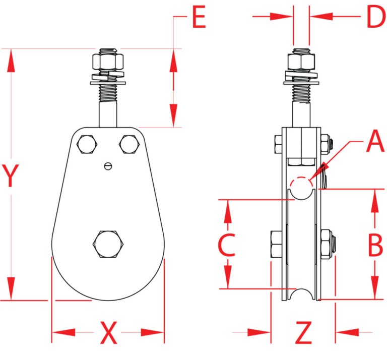 Vip Swivel Block Thread Stainless Steel Pulley and Swivel Blocks - Unicorn Stainless