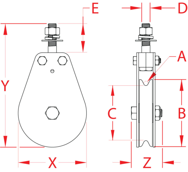 Vip Swivel Block Thread Stainless Steel Pulley and Swivel Blocks - Unicorn Stainless